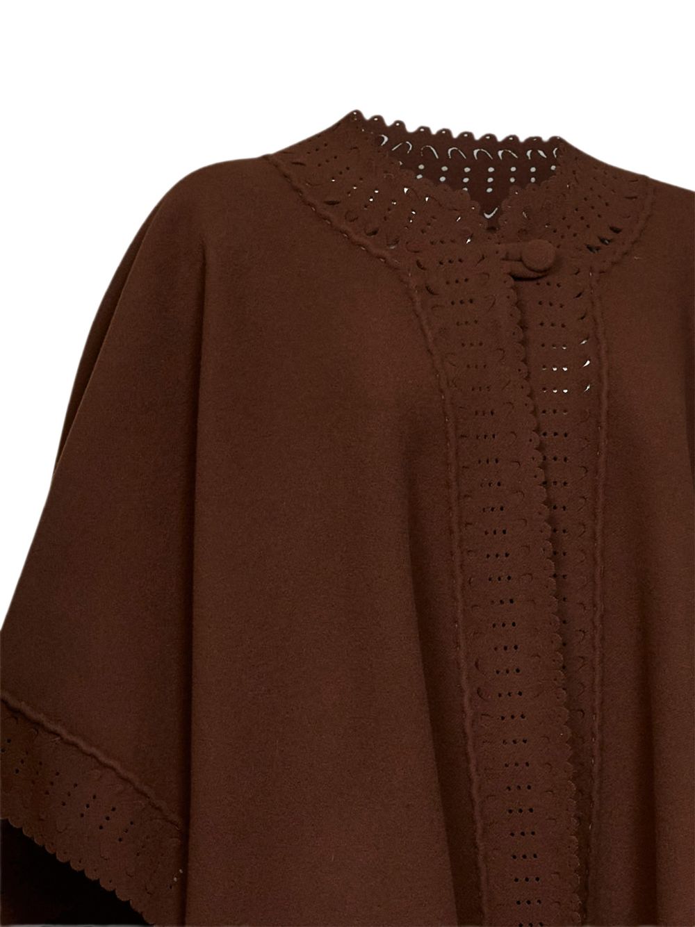 ERMANNO SCERVINO Mantella in lana marrone