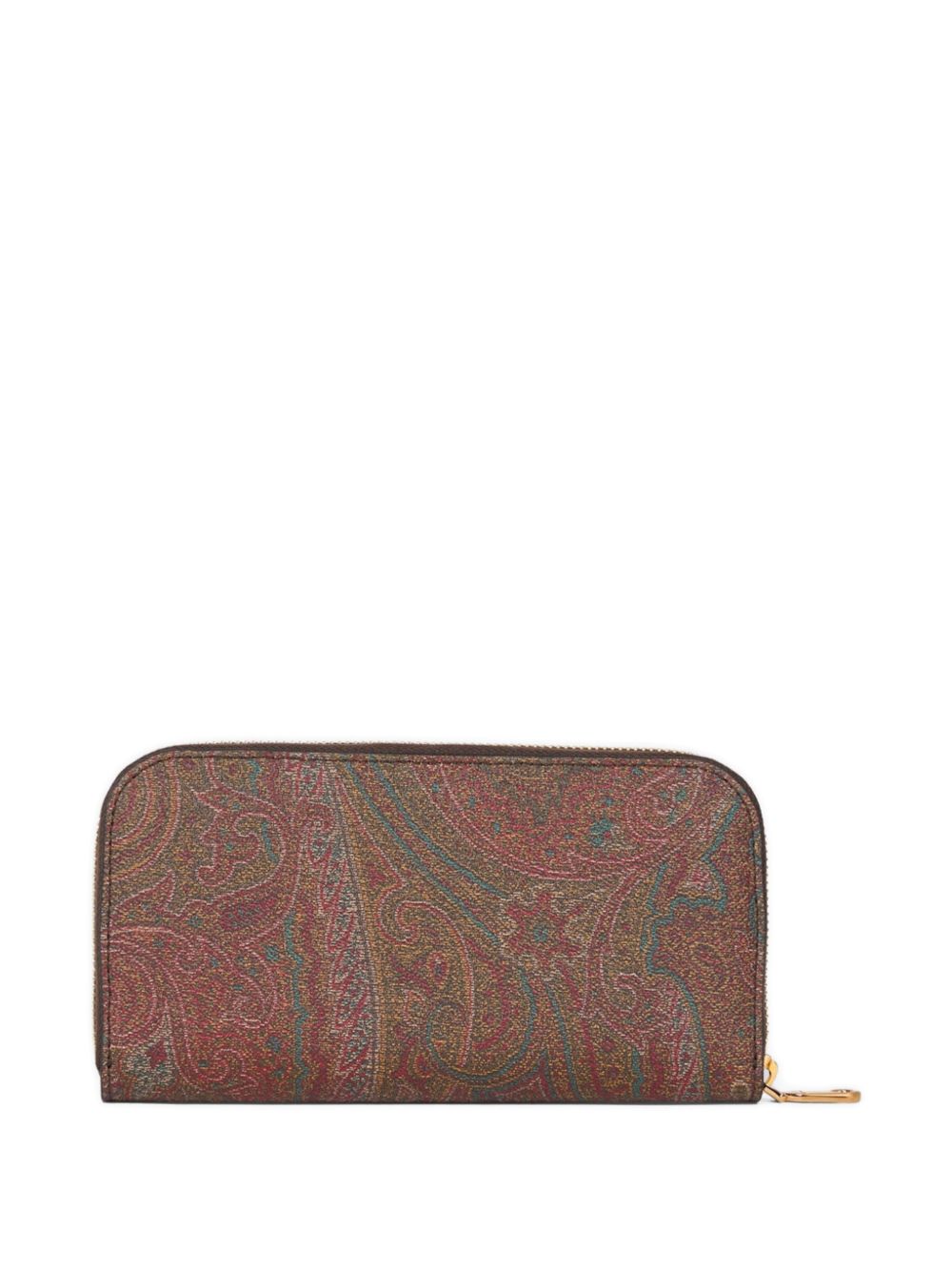ETRO Portafoglio Arnica in jacquard Paisley marrone