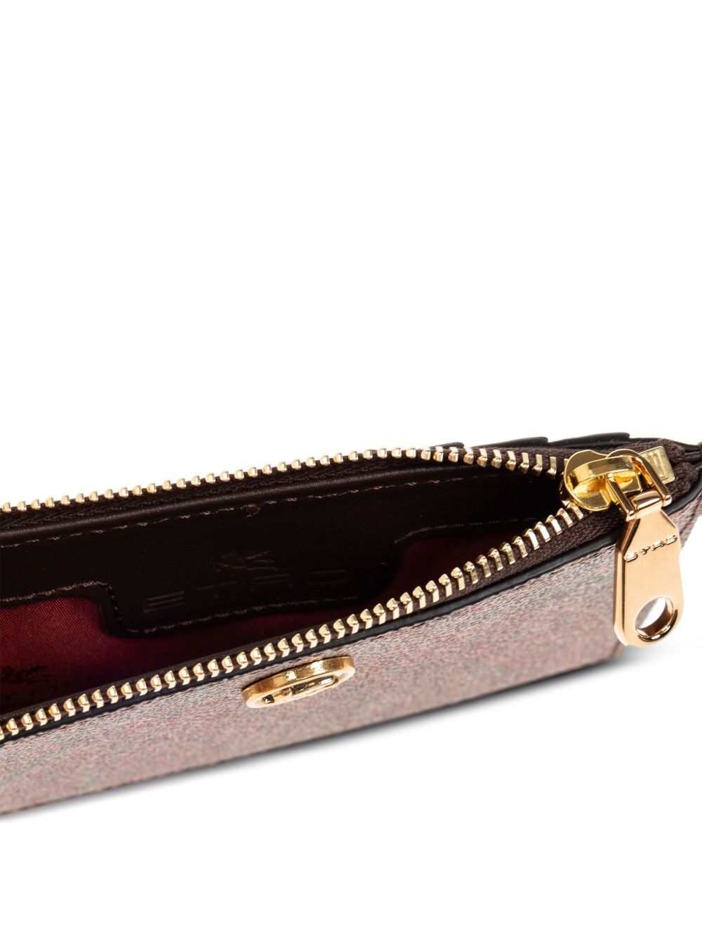 ETRO Portacarte con zip Paisley