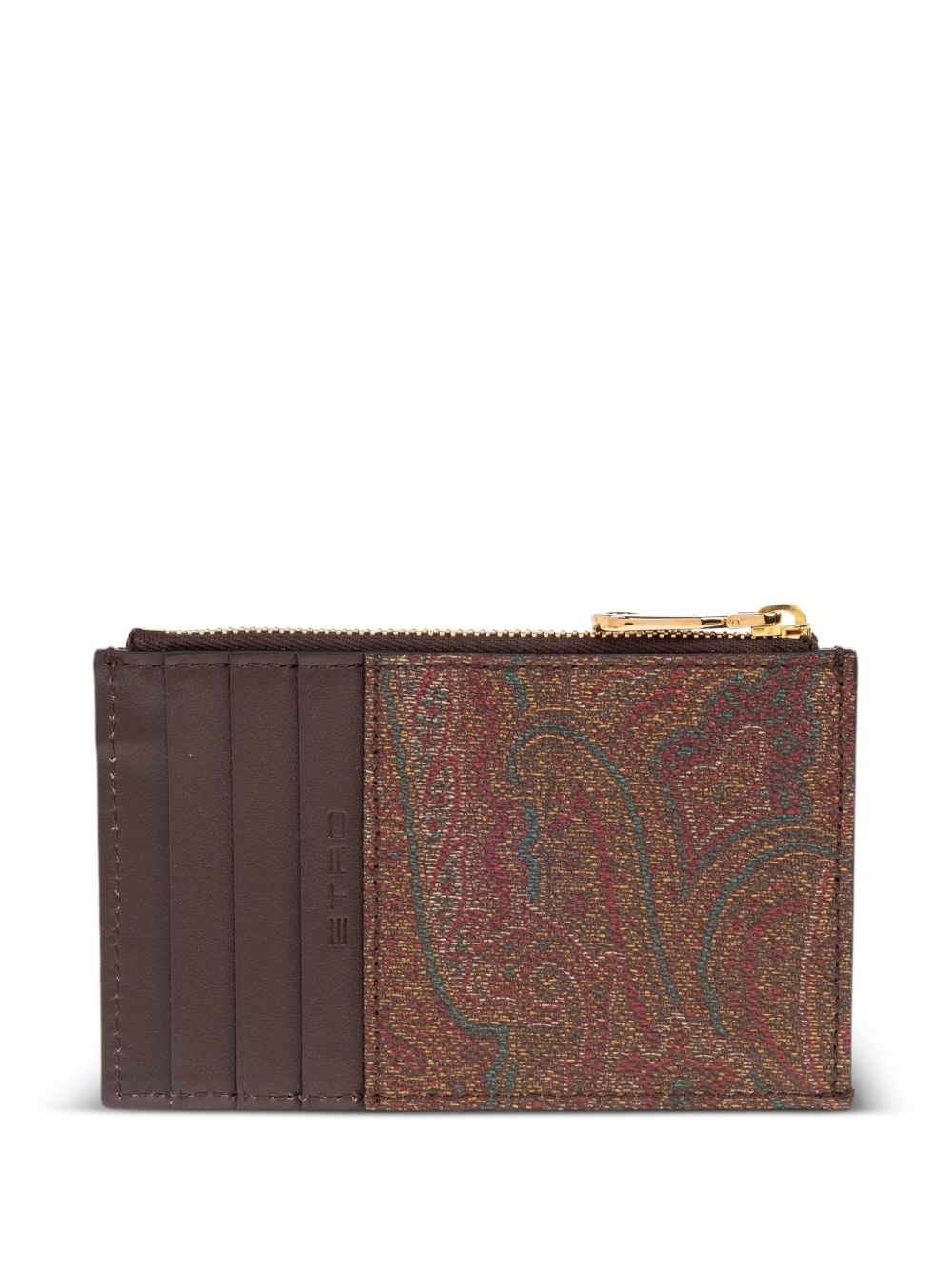 ETRO Portacarte con zip Paisley
