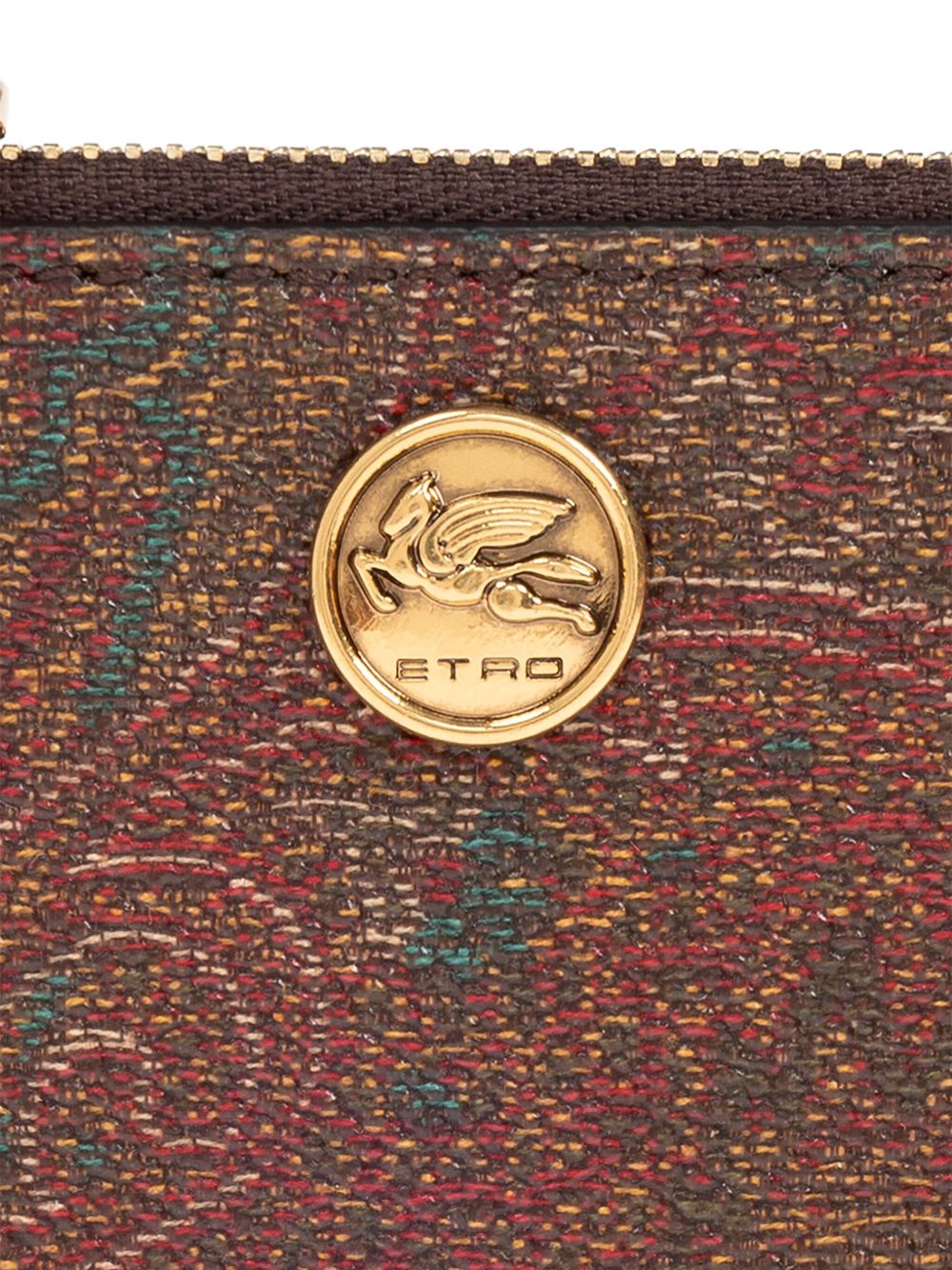 ETRO Portacarte con zip Paisley