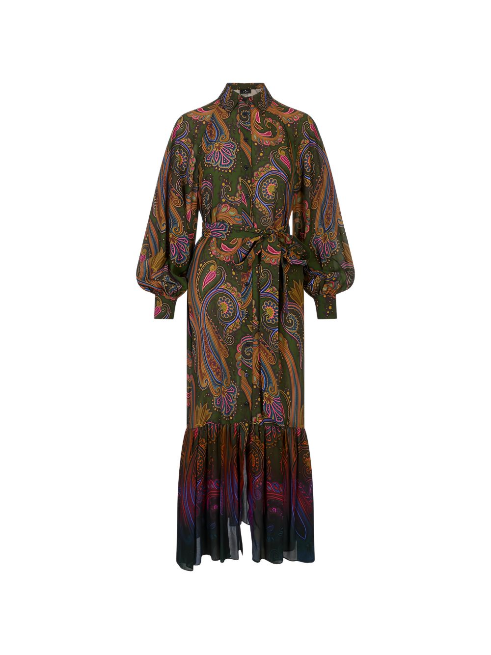 ETRO Abito chemisier lungo multicolore