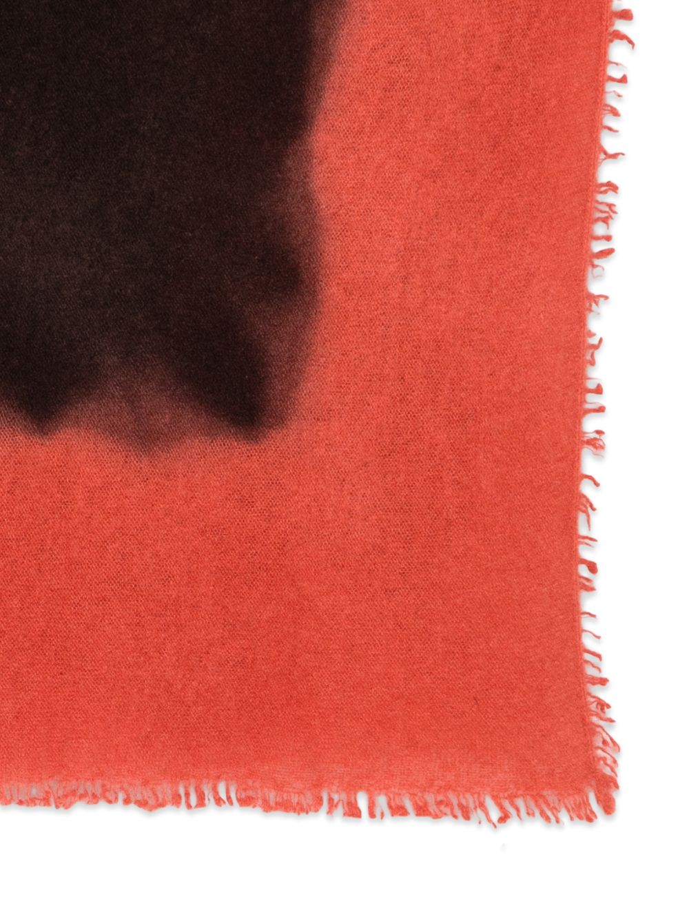 FALIERO SARTI Sciarpa Little Anelisa rossa e nera in cashmere