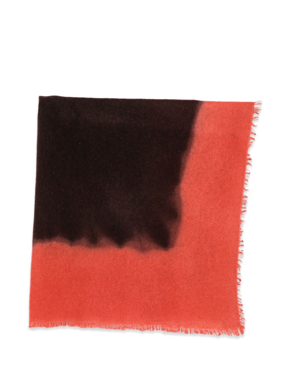 FALIERO SARTI Sciarpa Little Anelisa rossa e nera in cashmere