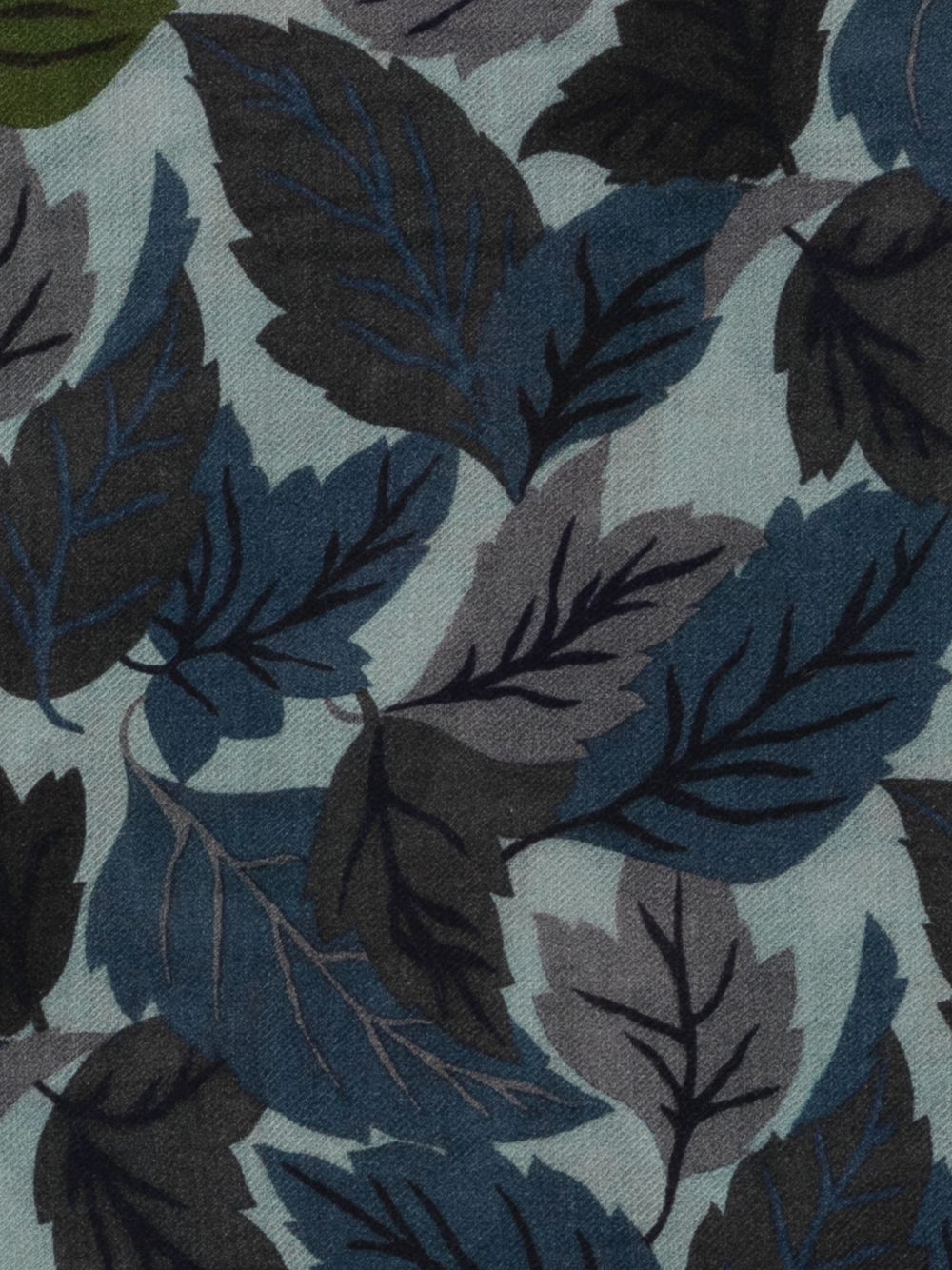 FALIERO SARTI Sciarpa Foliage blu in cashmere