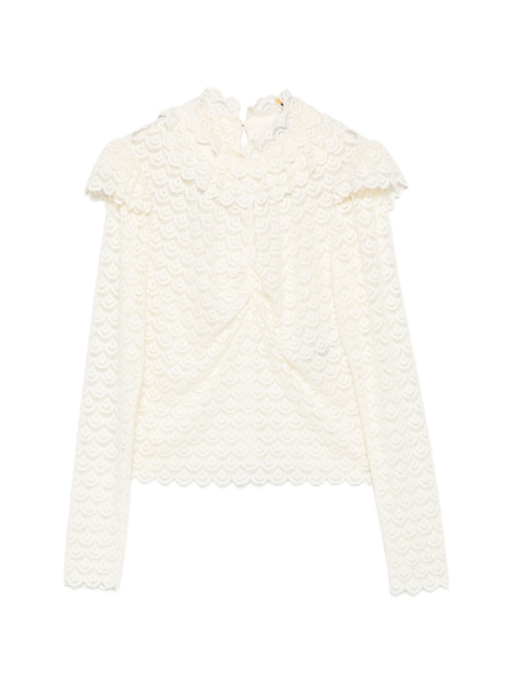 FARM RIO Blusa in Pizzo Off-White
