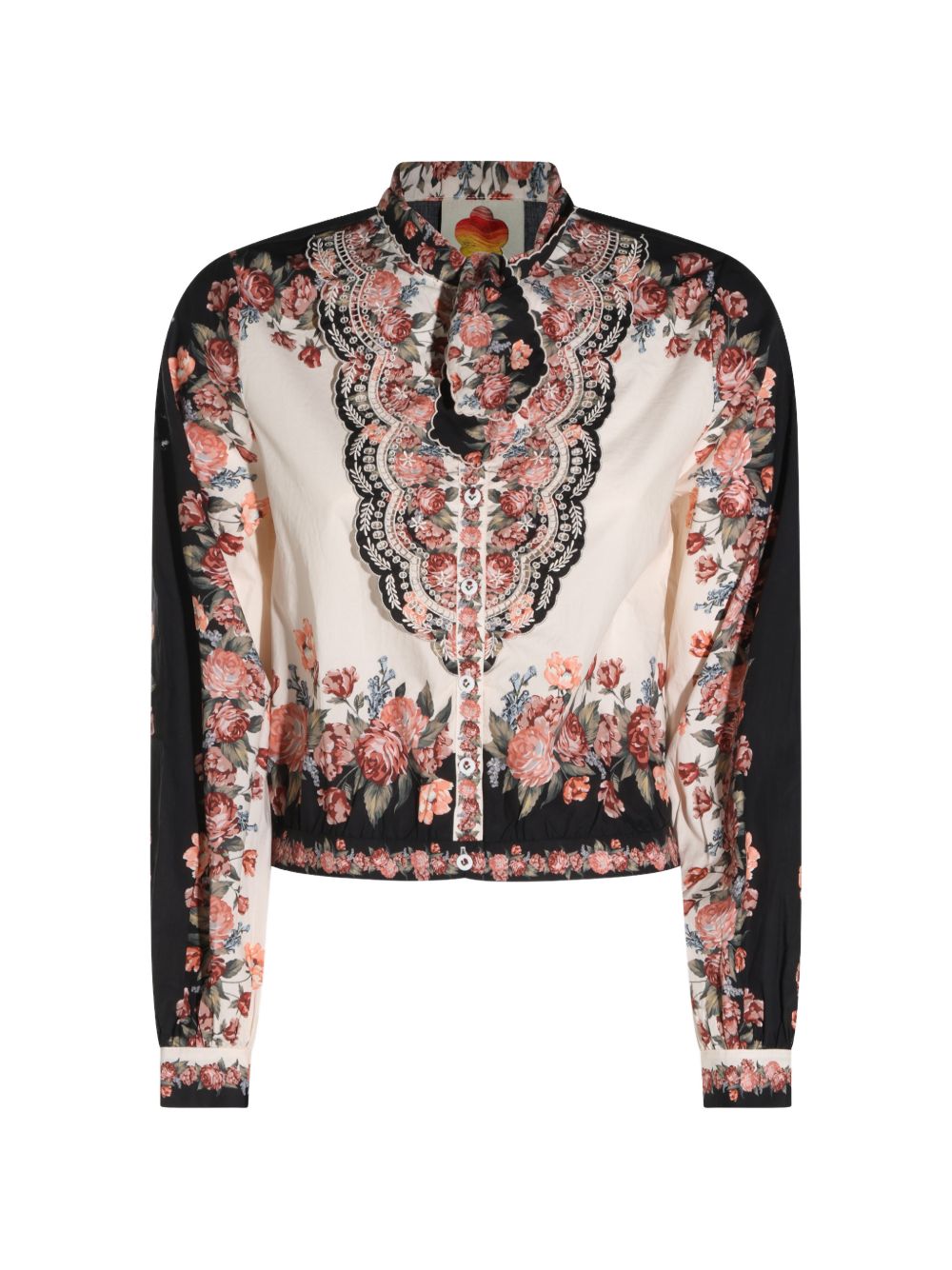 FARM RIO Camicia con stampa floreale tropicale multicolore