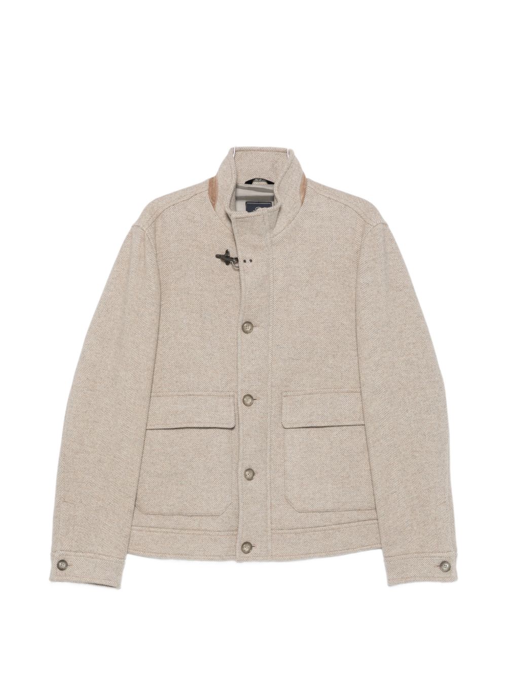 FAY Cappotto corto da uomo Nami color beige con tasche in lana