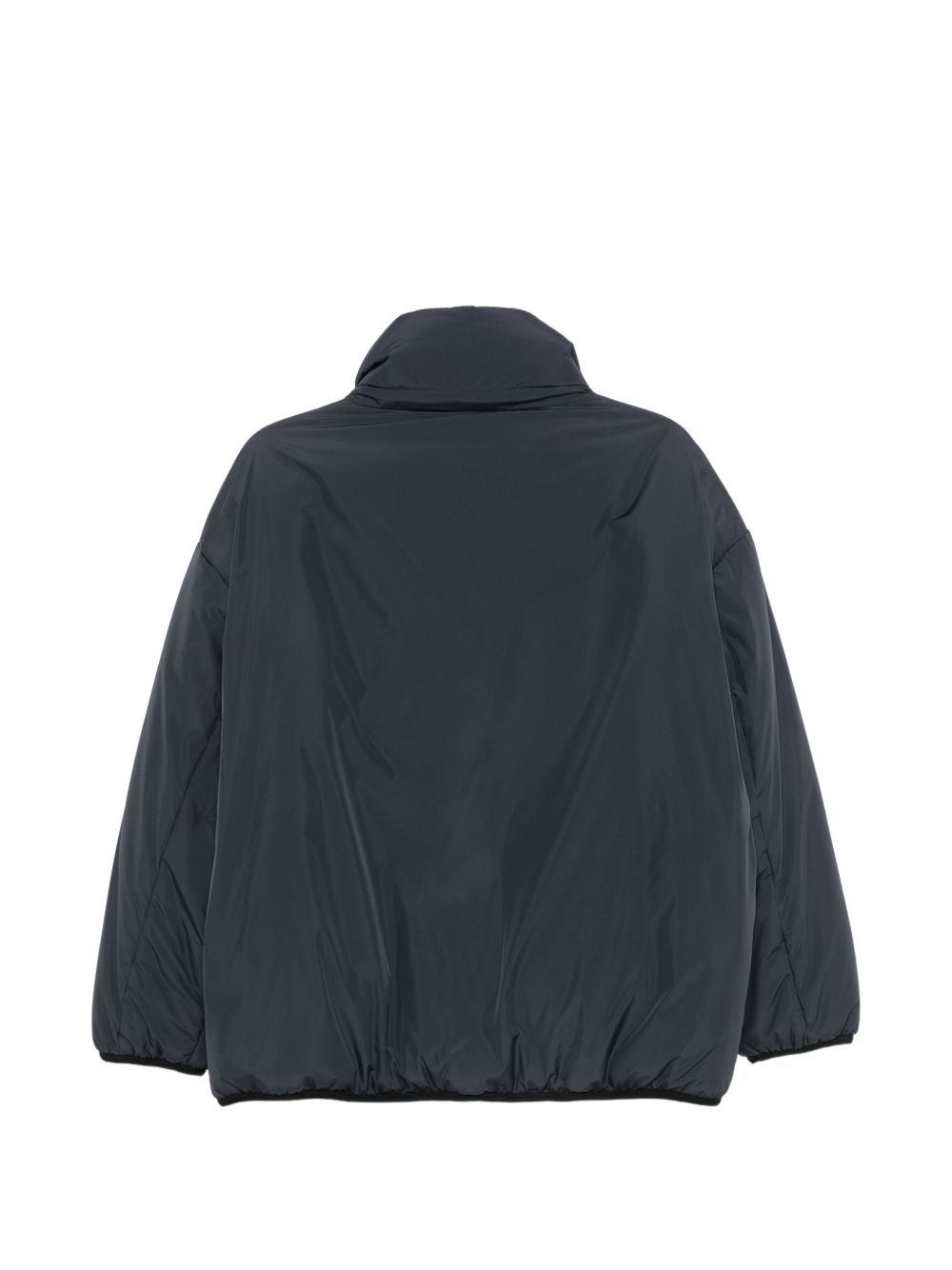 FAY Giacca bomber blu con tasche e collo alto