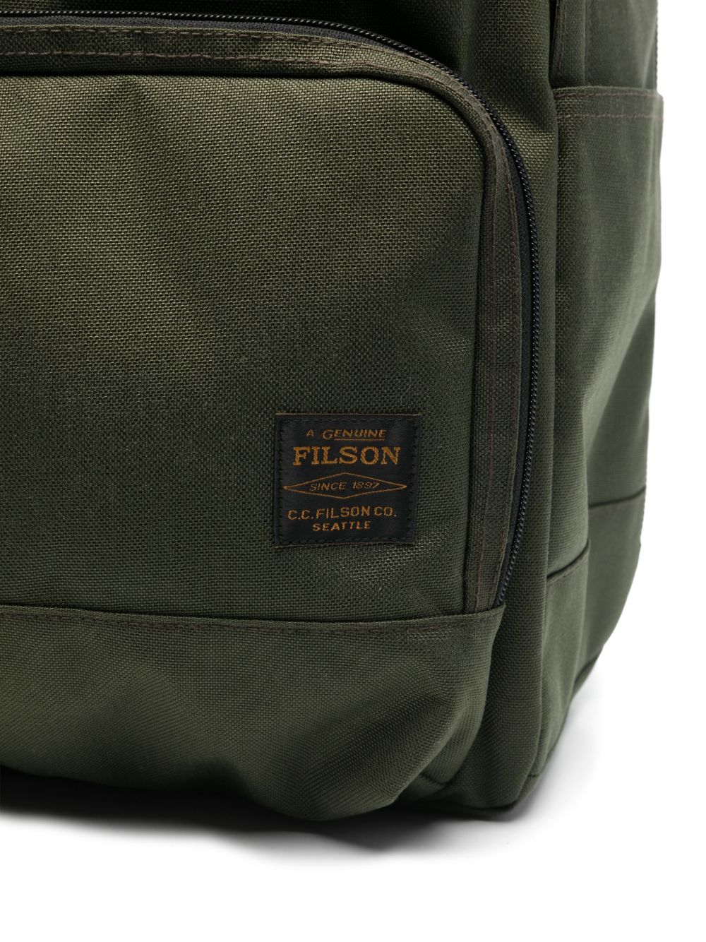 FILSON Zaino verde militare multi tasche con zip