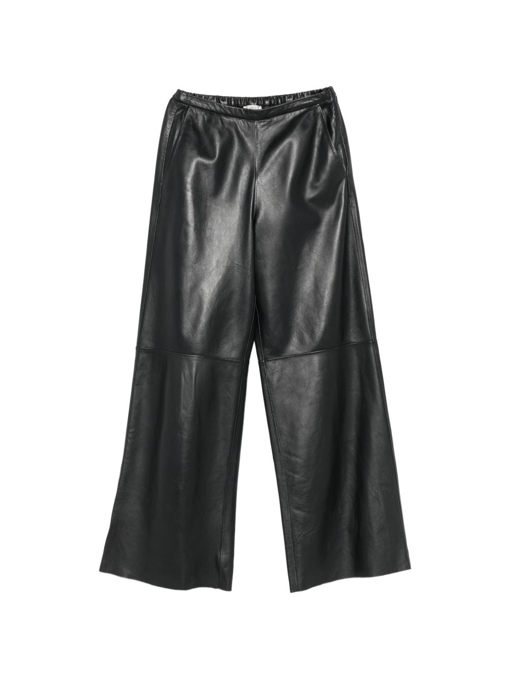 FORTE FORTE Pantaloni eleganti neri My Pants in vera pelle