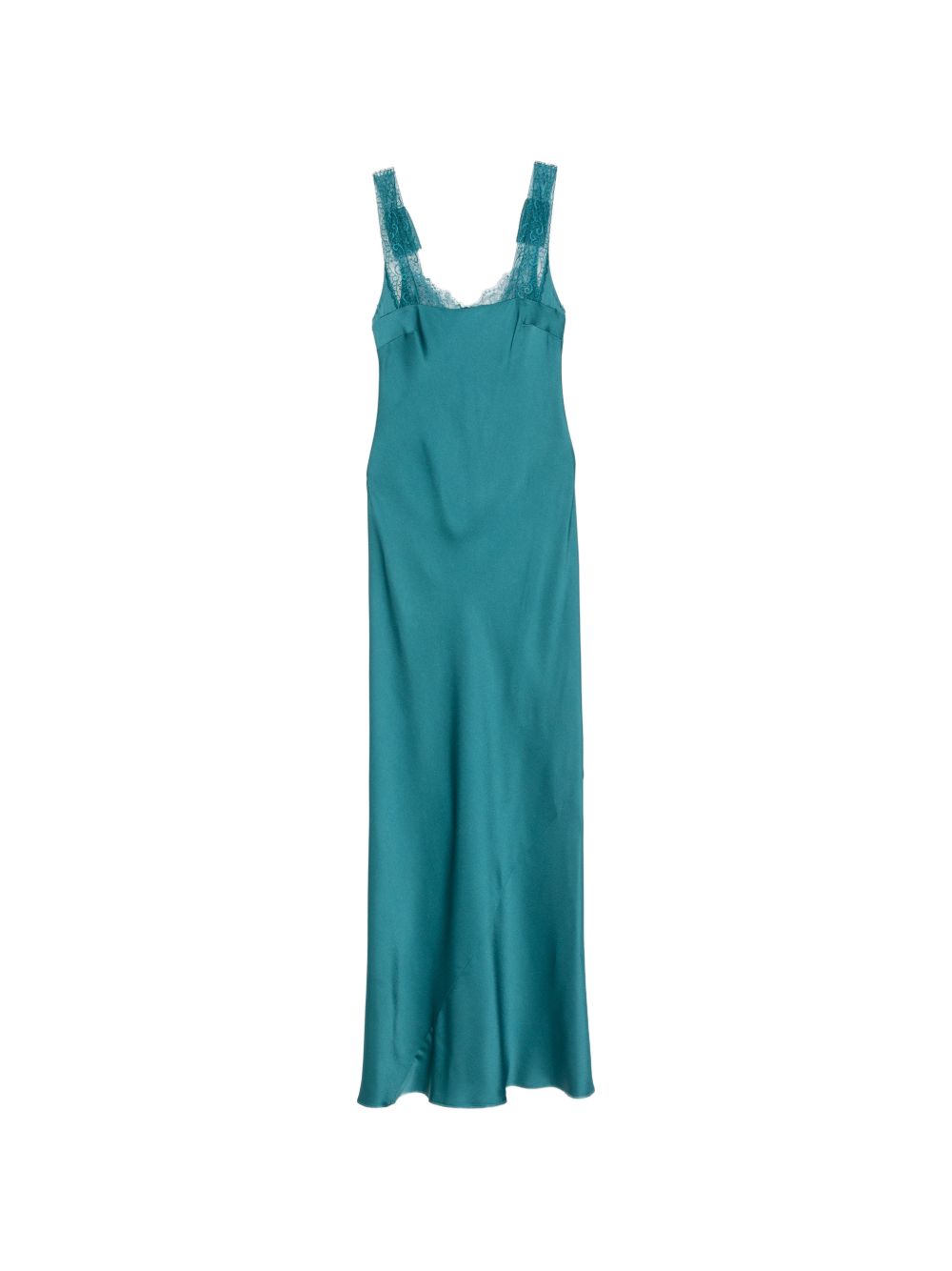 FORTE FORTE Abito lungo azzurro My Dress in pizzo