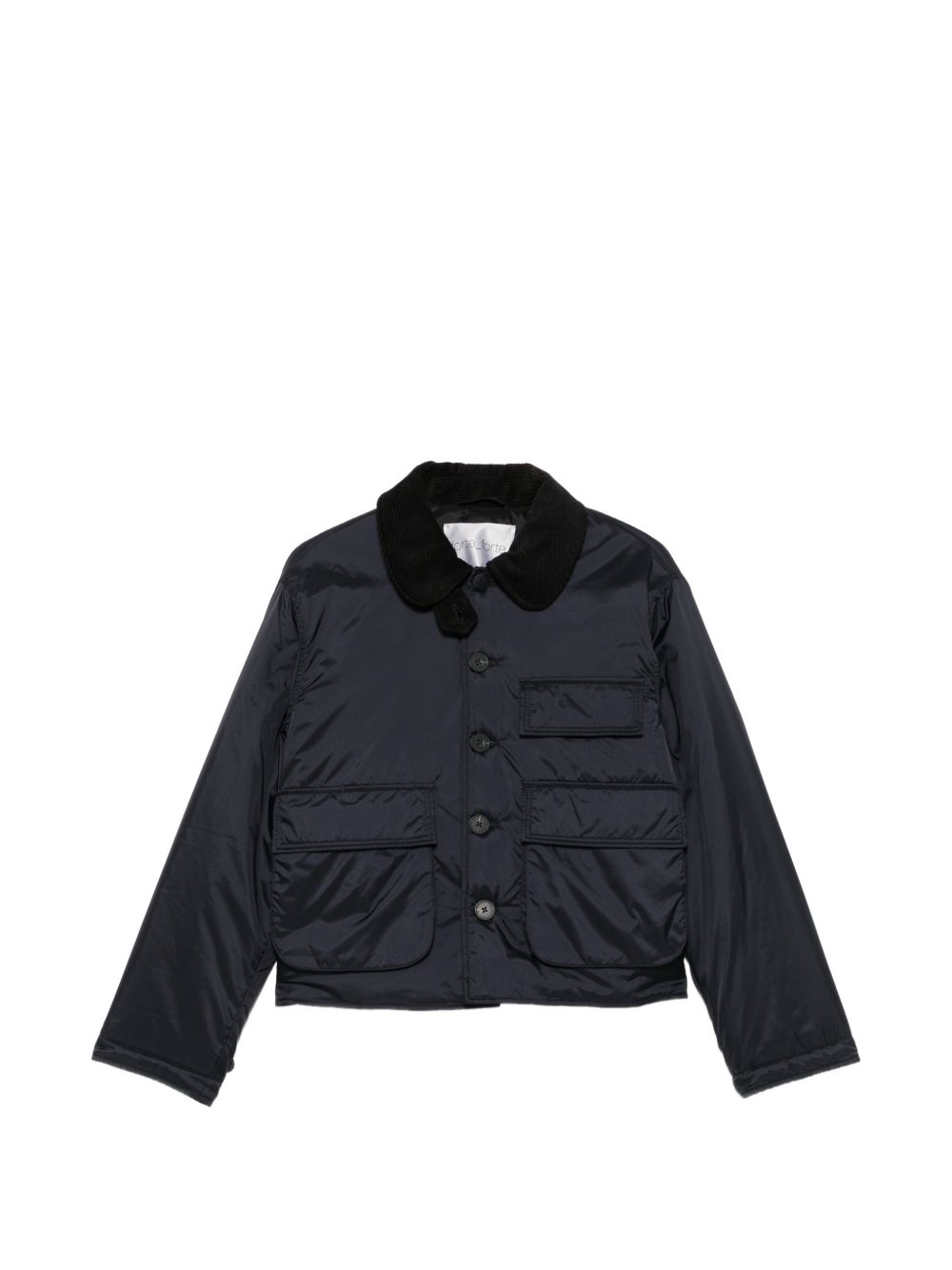 FORTE FORTE Giacca imbottita My Coat blu impermeabile con tasche