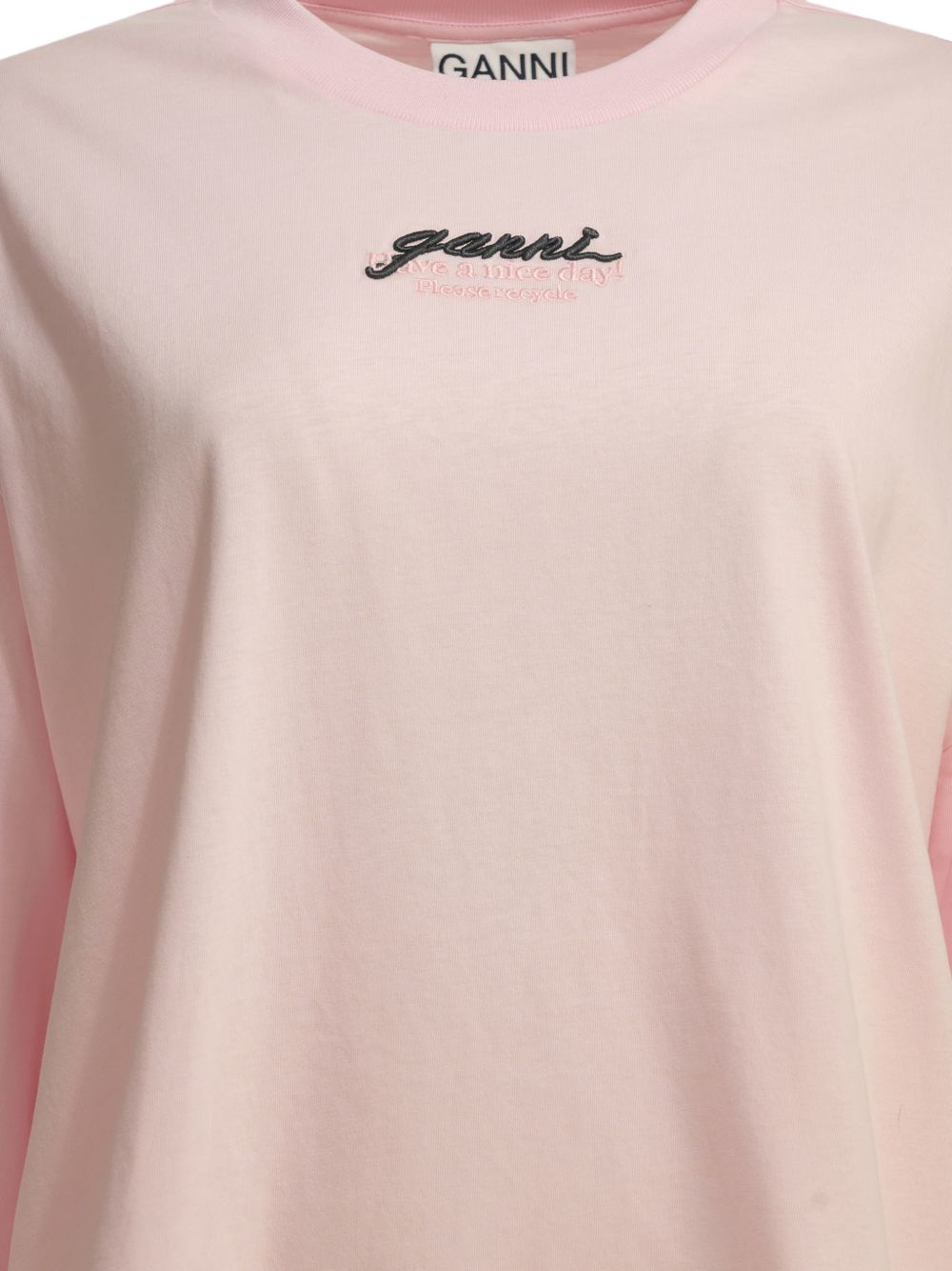 GANNI T-shirt a maniche lunghe con stampa cavalli