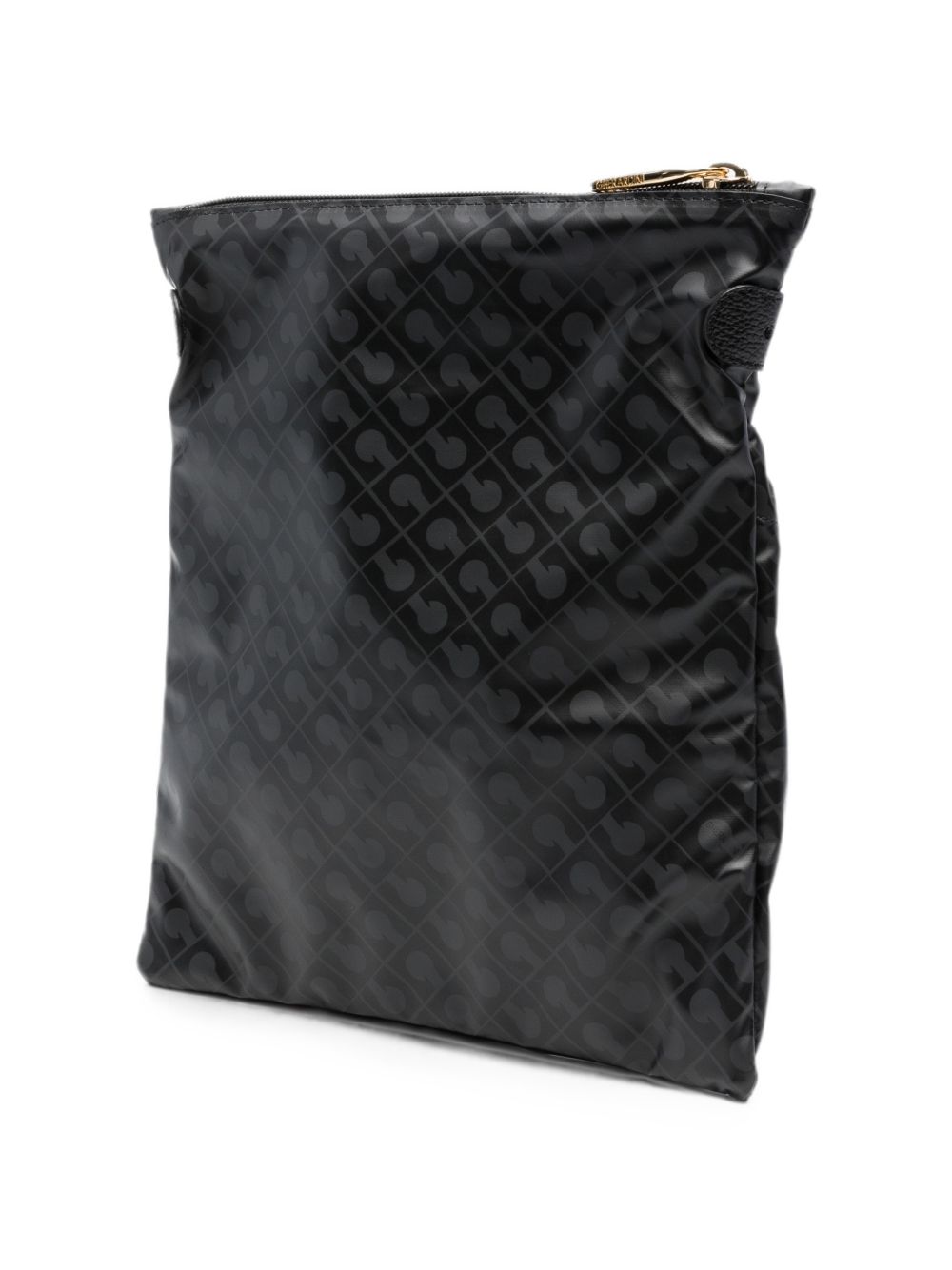 GHERARDINI Borsa a tracolla Excalibur secchiello in simil-pelle con logo all-over
