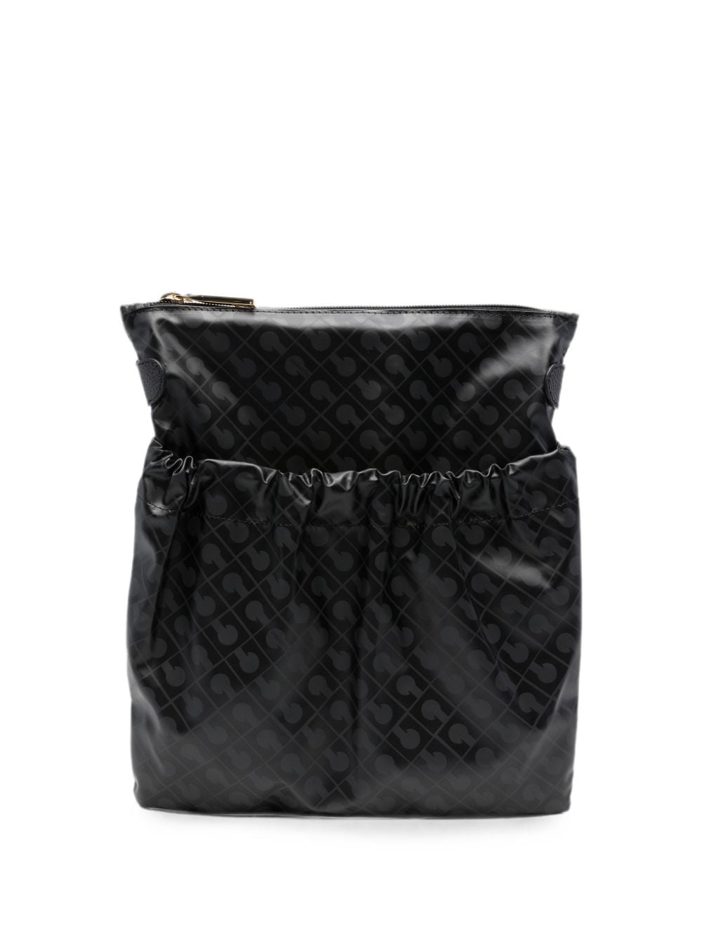 GHERARDINI Borsa a tracolla Excalibur secchiello in simil-pelle con logo all-over