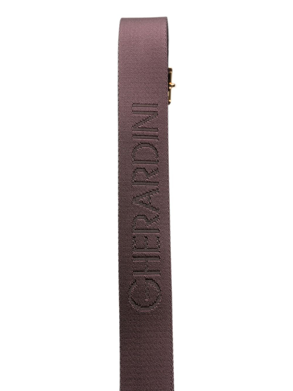 GHERARDINI Borsa Small Hobo bordeaux con logo all-over