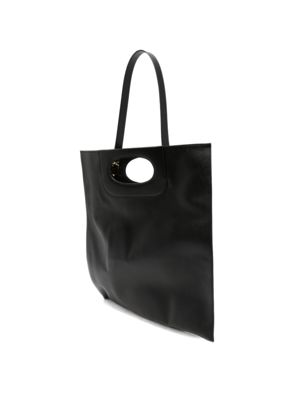 GHERARDINI Borsa Piattina nera in pelle