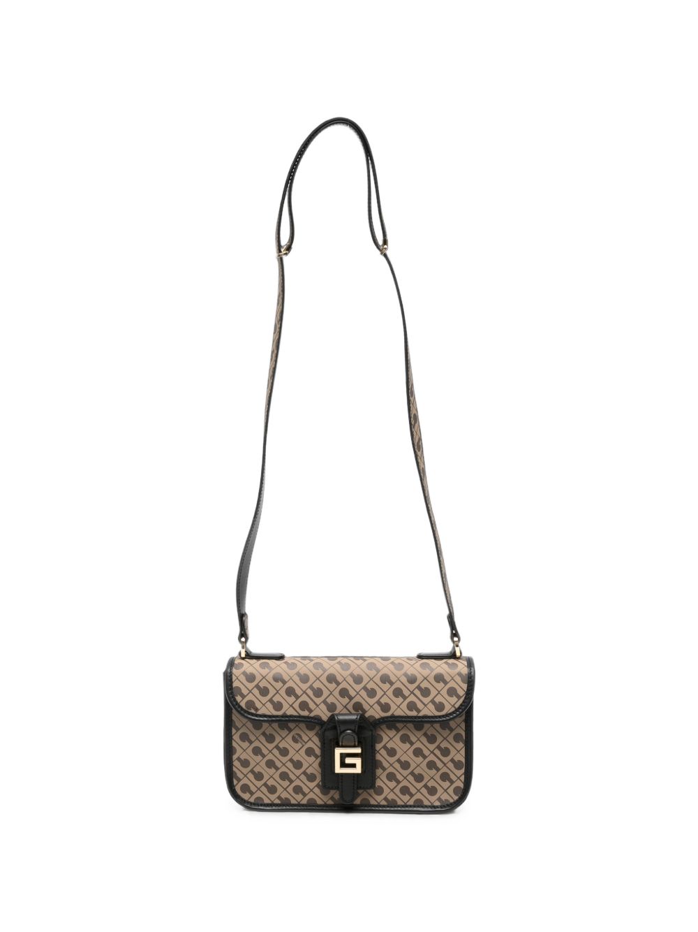 GHERARDINI Borsa Small Moka color moka con logo all-over