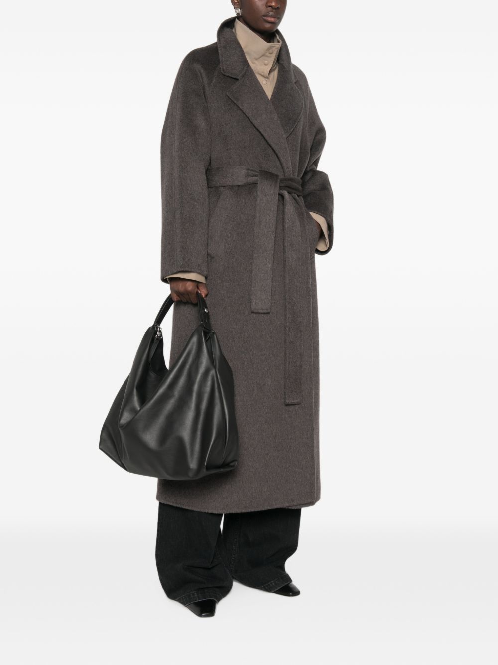 GHERARDINI Borsa Medium Shoulder nera in pelle