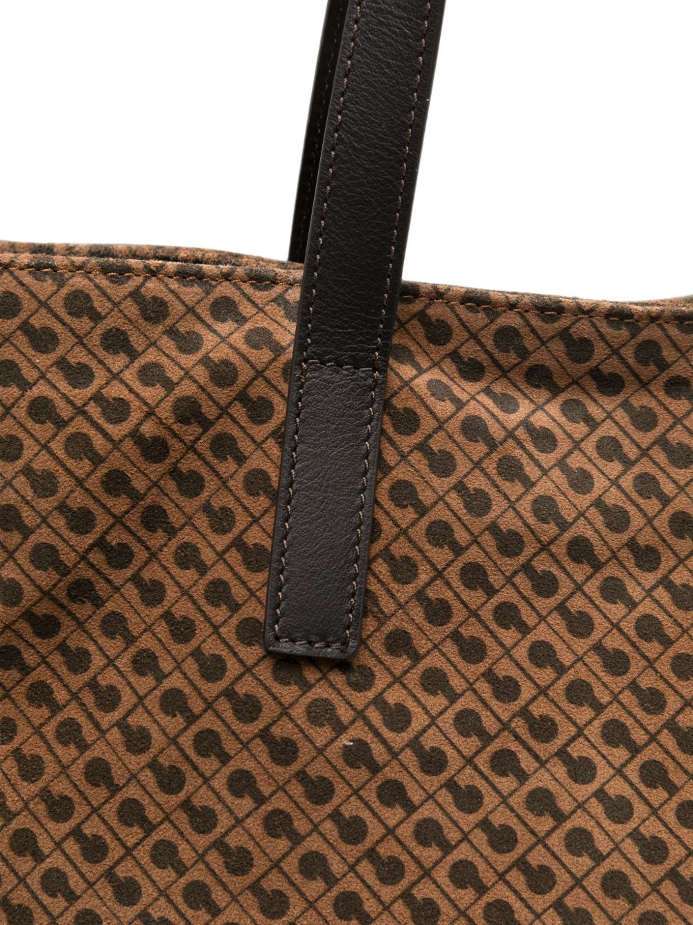 GHERARDINI Borsa Large Shopper Toffee in suede marrone