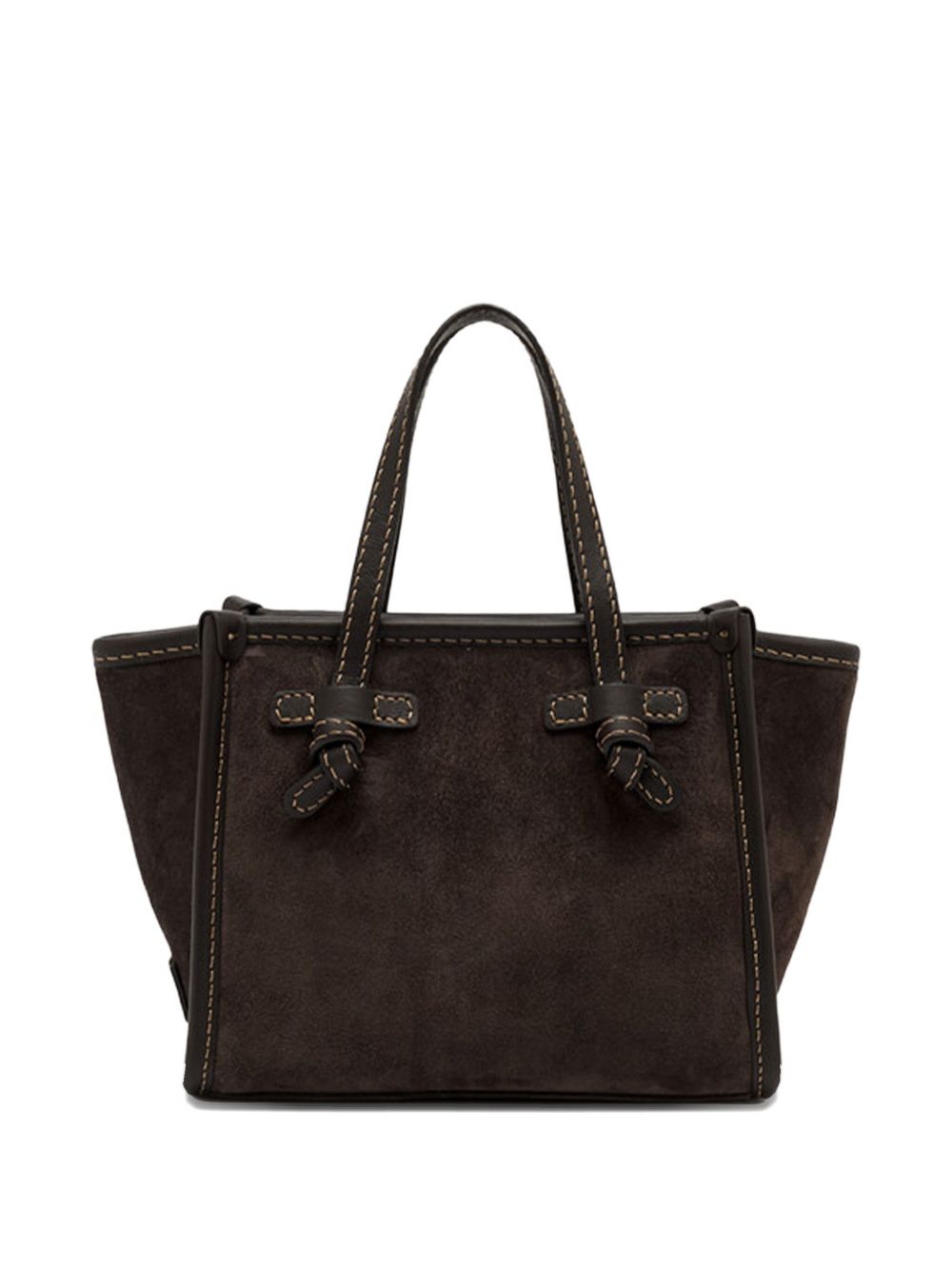 GIANNI CHIARINI Borsa a mano marrone in suede