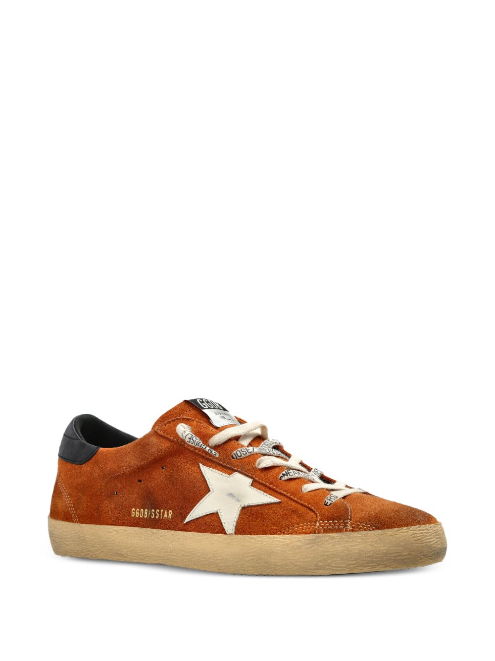 GOLDEN GOOSE Sneakers Superstar in pelle scamosciata marrone effetto vissuto