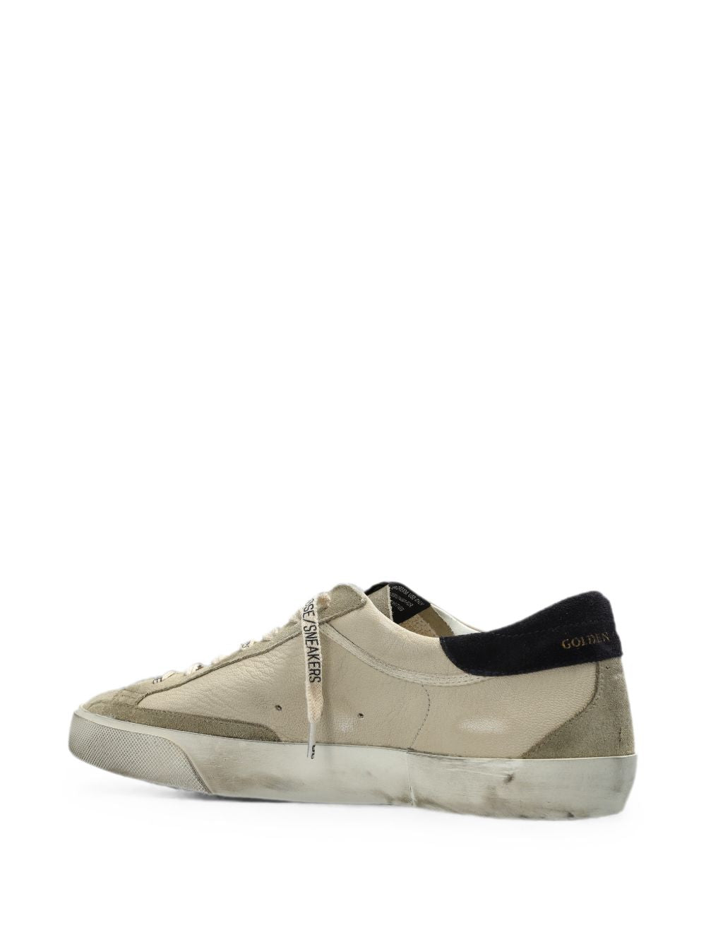 GOLDEN GOOSE Sneakers Super-Star in pelle e suede effetto vintage