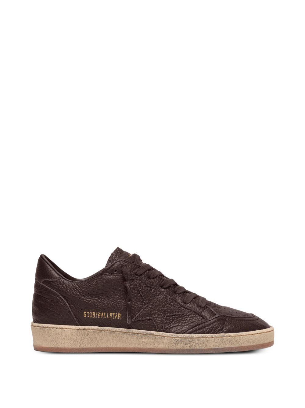 GOLDEN GOOSE Sneakers Ball Star in Pelle Marrone