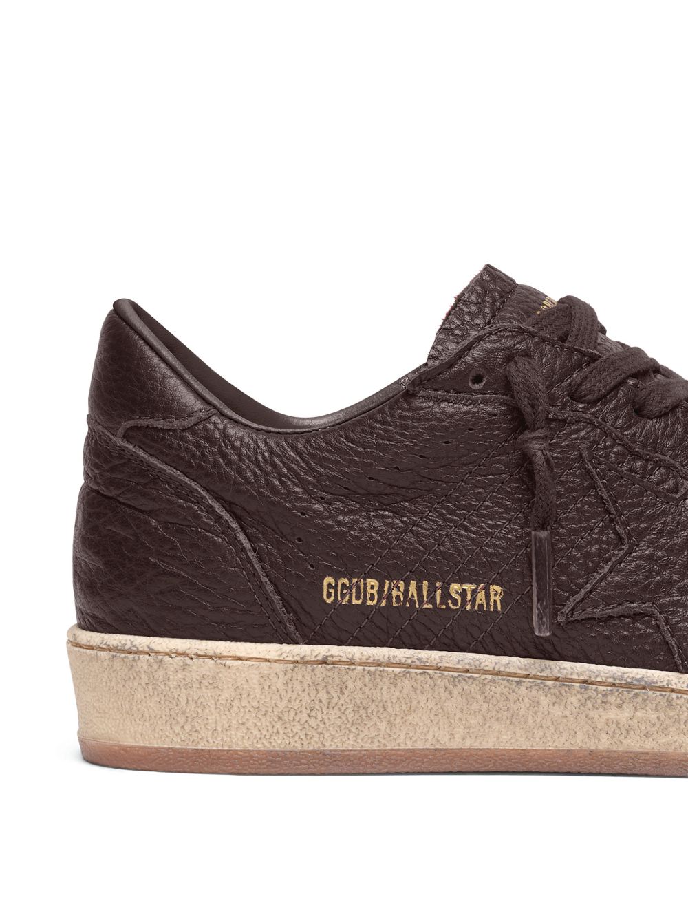GOLDEN GOOSE Sneakers Ball Star in Pelle Marrone