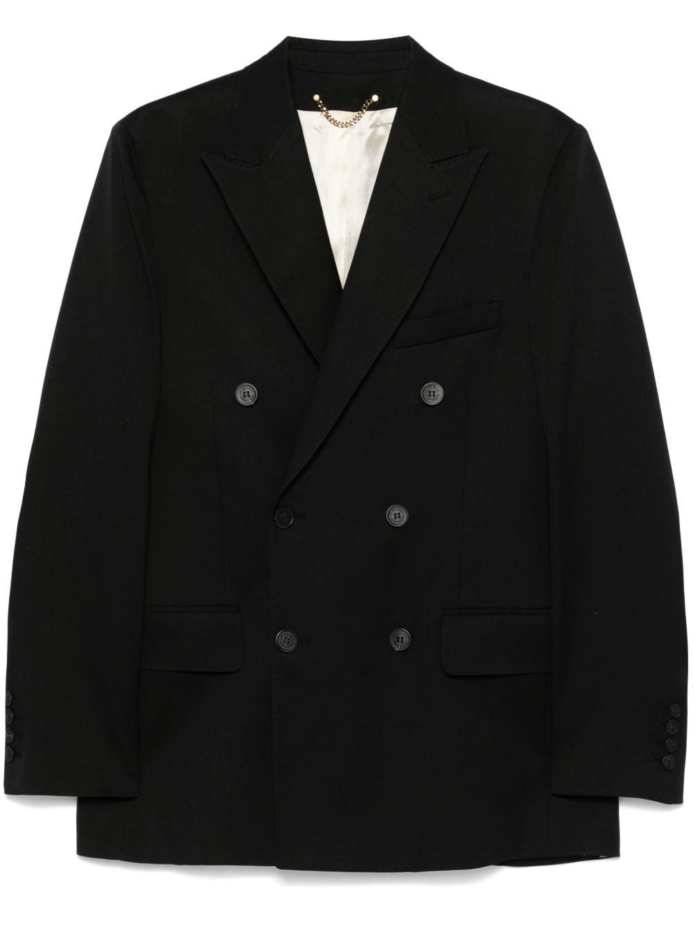 GOLDEN GOOSE Blazer Doppiopetto Nero in Lana