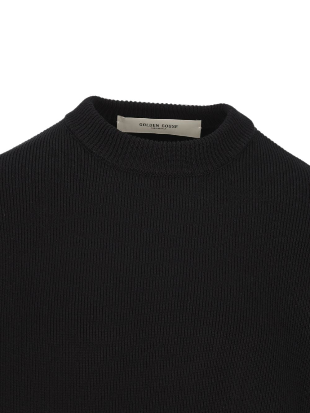 GOLDEN GOOSE Maglione Girocollo in Maglia Nera