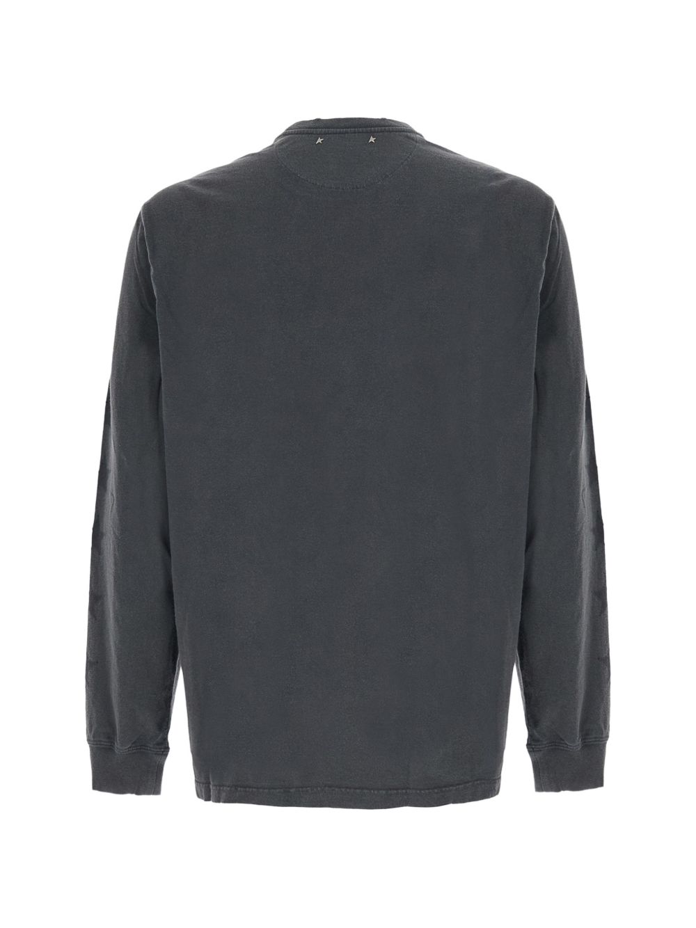 GOLDEN GOOSE Felpa girocollo grigia in cotone