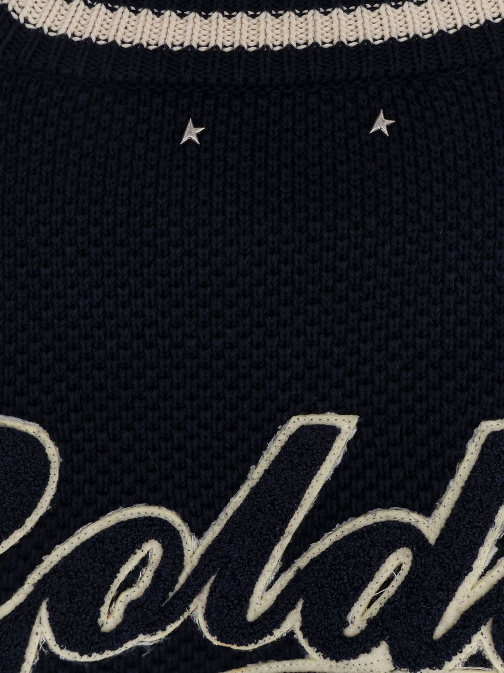 GOLDEN GOOSE Maglione in Cotone Blu Navy