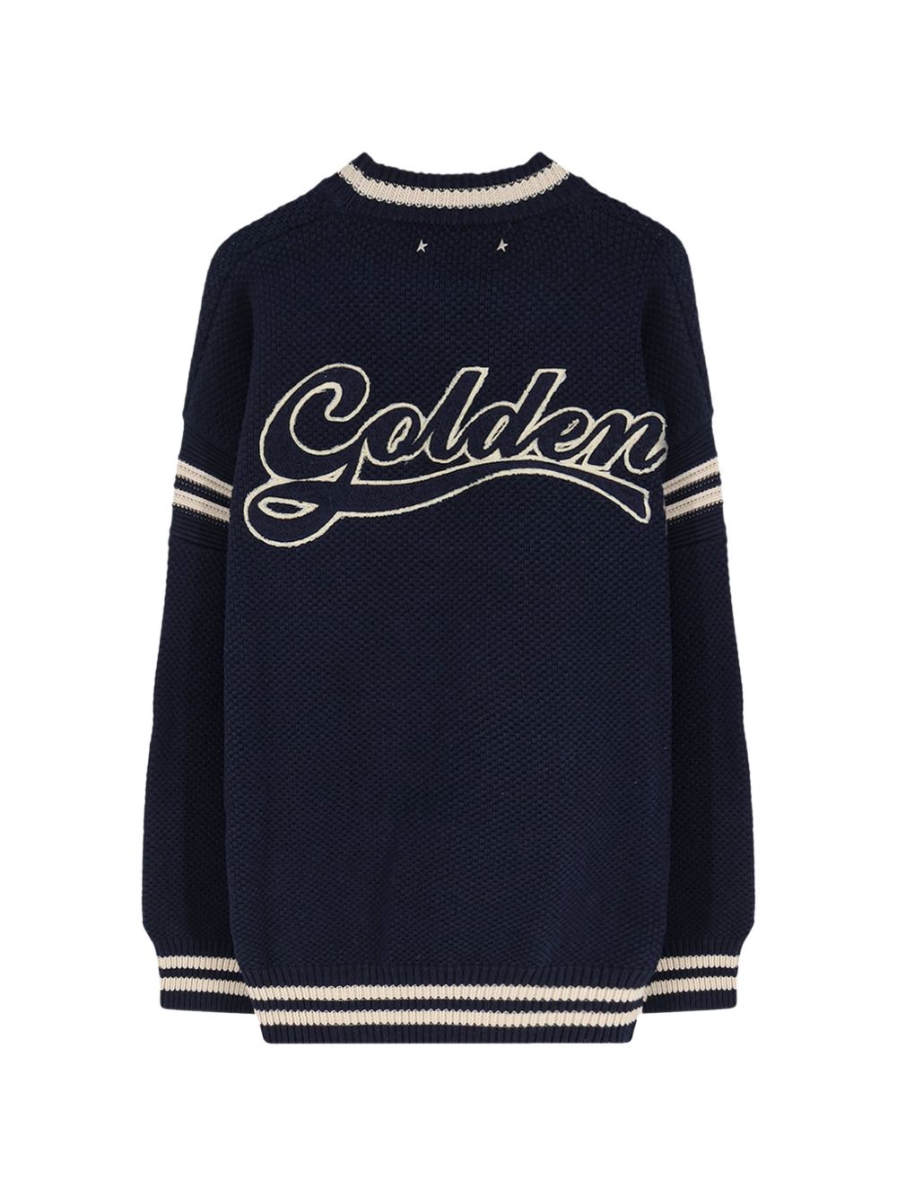 GOLDEN GOOSE Maglione in Cotone Blu Navy