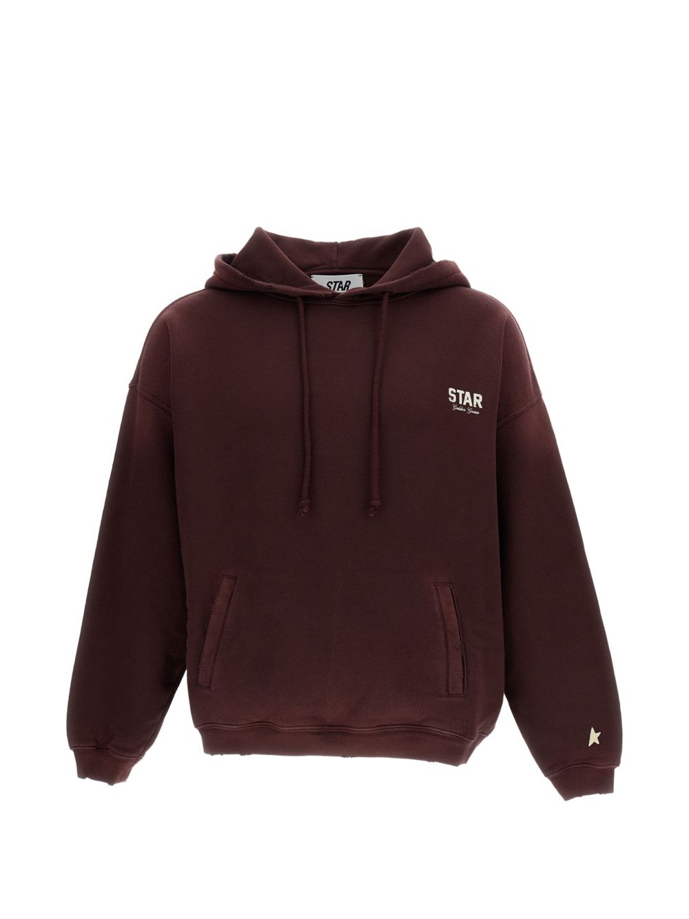 GOLDEN GOOSE Felpa con Cappuccio in Cotone Windsor Wine
