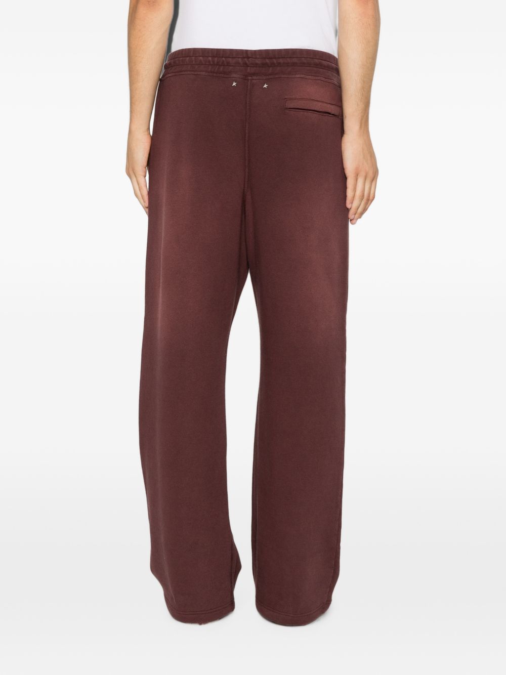 GOLDEN GOOSE Pantaloni Jogger in Cotone Bordeaux