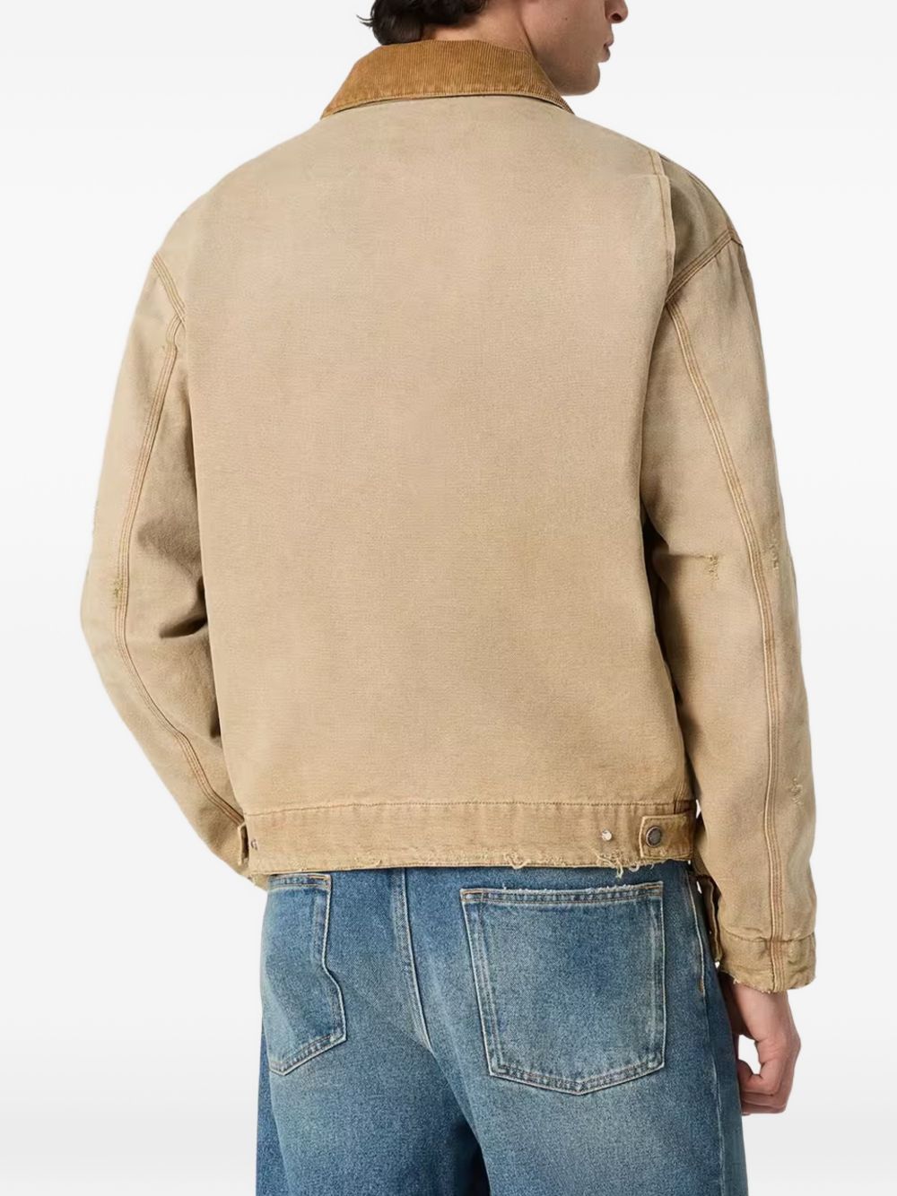 GOLDEN GOOSE Giacca Reversibile in Cotone Beige