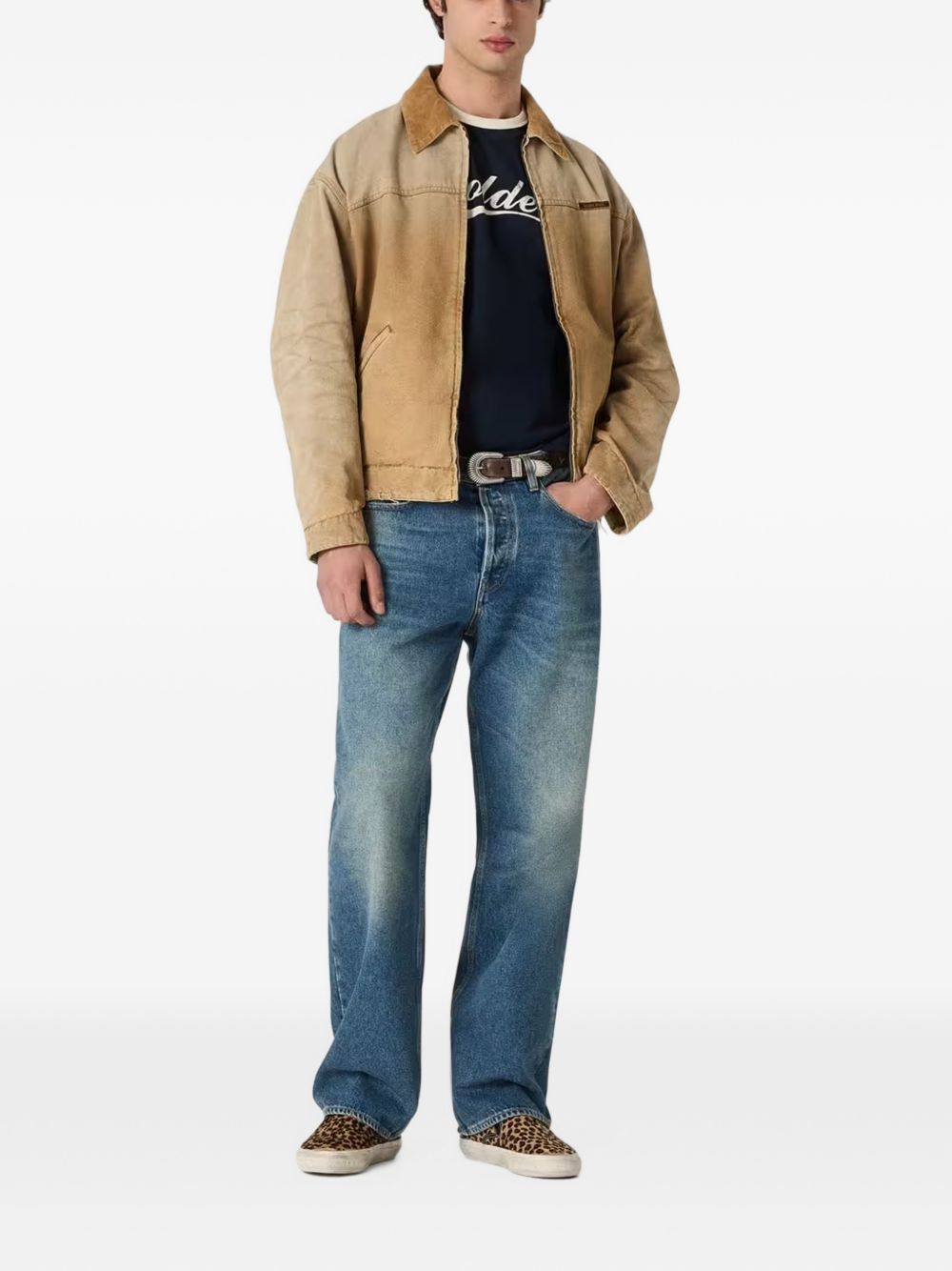 GOLDEN GOOSE Giacca Reversibile in Cotone Beige