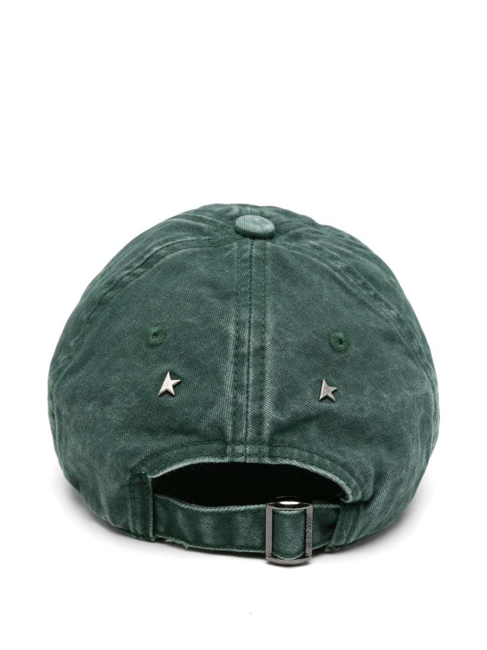 GOLDEN GOOSE Cappello Baseball Verde in Cotone