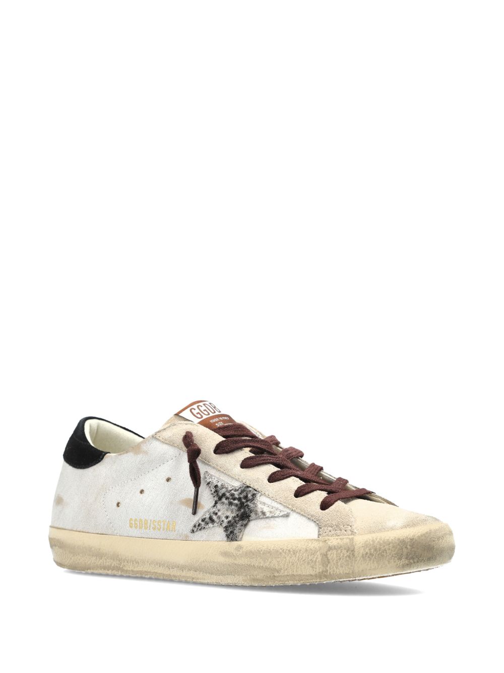 GOLDEN GOOSE Sneakers Super-Star in pelle con stella animalier