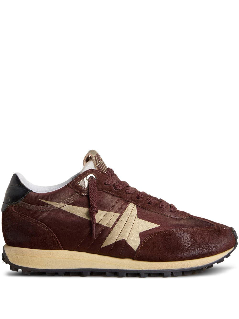 GOLDEN GOOSE Sneakers marroni con stella chiara