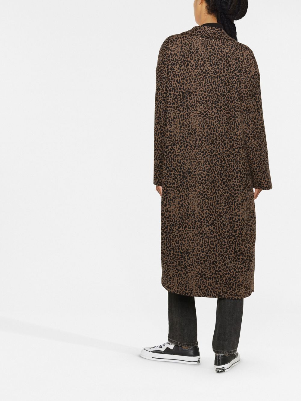 GOLDEN GOOSE Cappotto in lana con effetto fur animalier