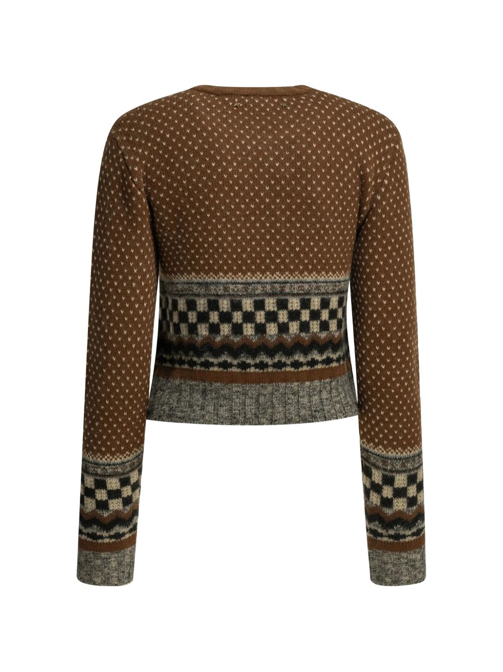 GOLDEN GOOSE Maglia in lana con fantasia a scacchi
