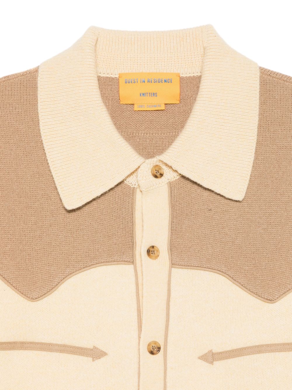 GUEST IN RESIDENCE Camicia in cashmere color tortora