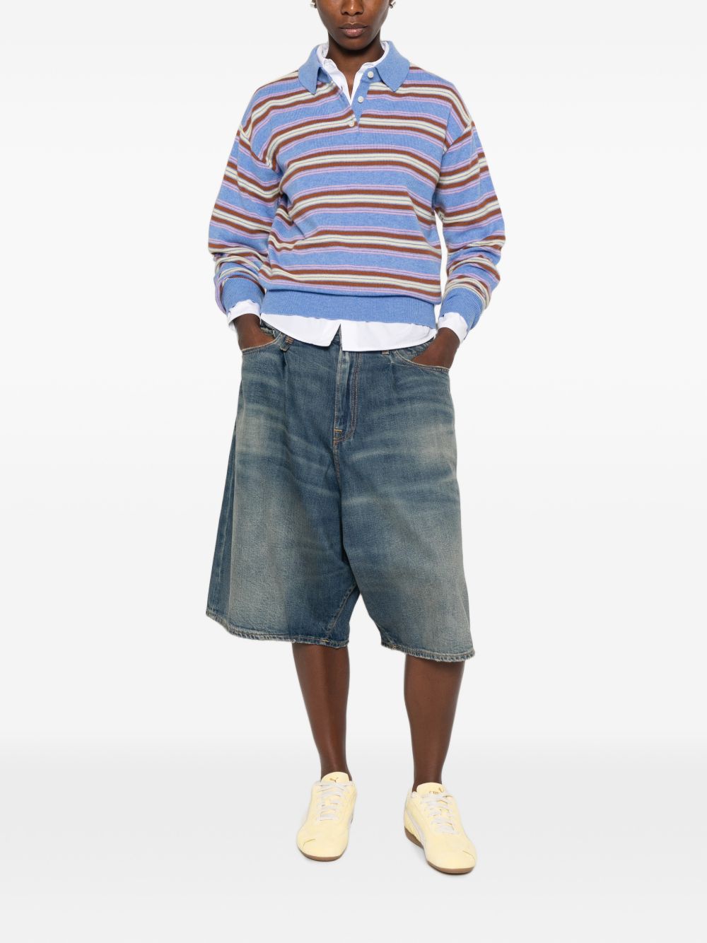 GUEST IN RESIDENCE Polo in cashmere blu