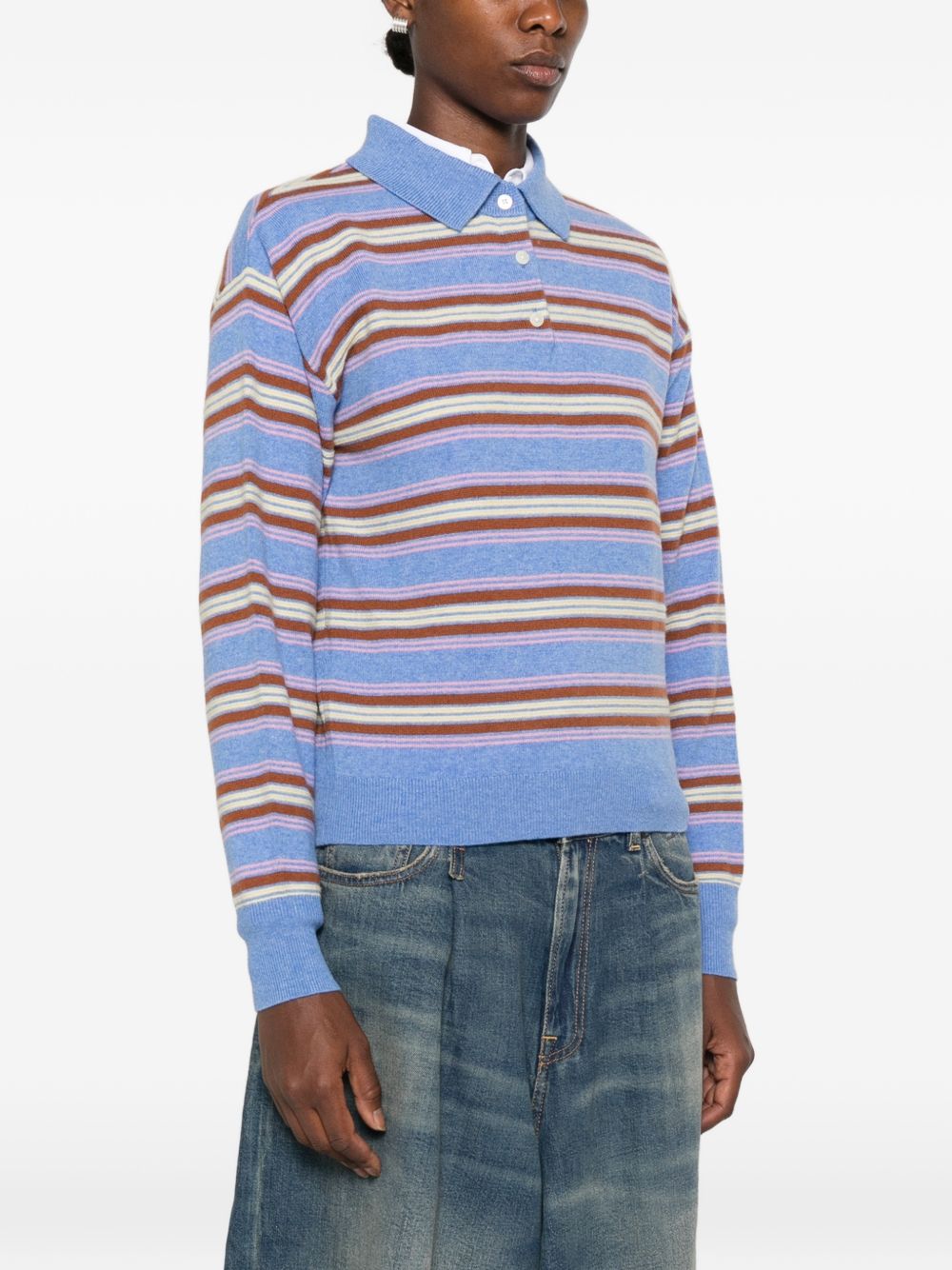 GUEST IN RESIDENCE Polo in cashmere blu