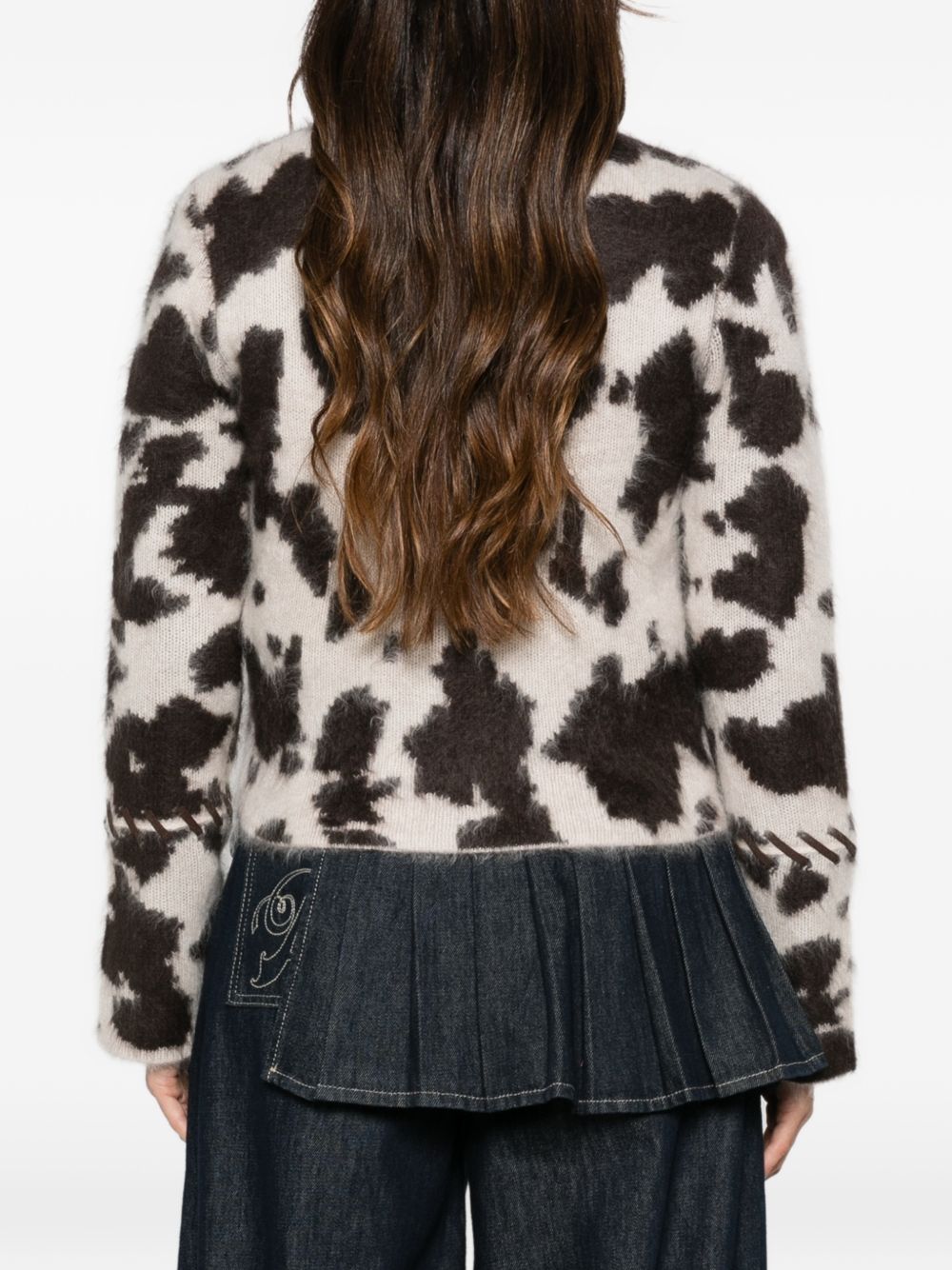 GUEST IN RESIDENCE Giacca in maglia di puro cashmere con motivo jacquard