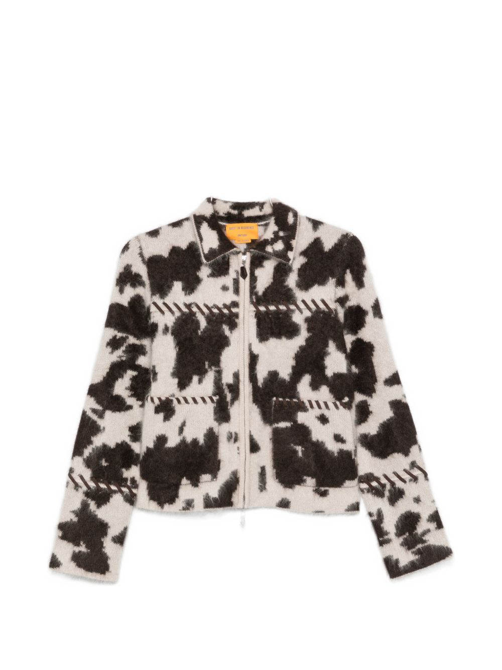 GUEST IN RESIDENCE Giacca in maglia di puro cashmere con motivo jacquard