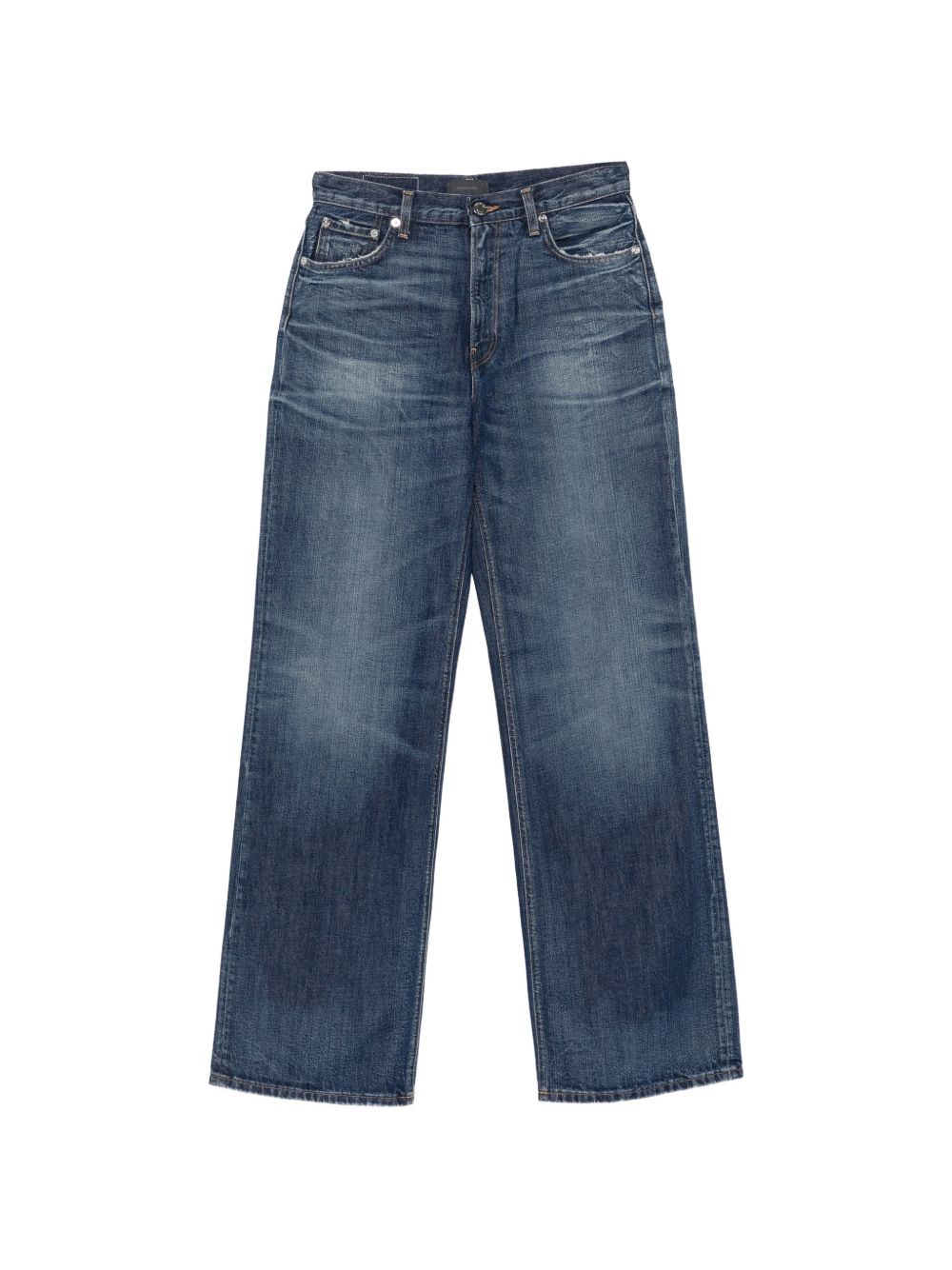 HAIKURE Jeans Korea Blu a Gamba Ampia